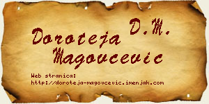 Doroteja Magovčević vizit kartica